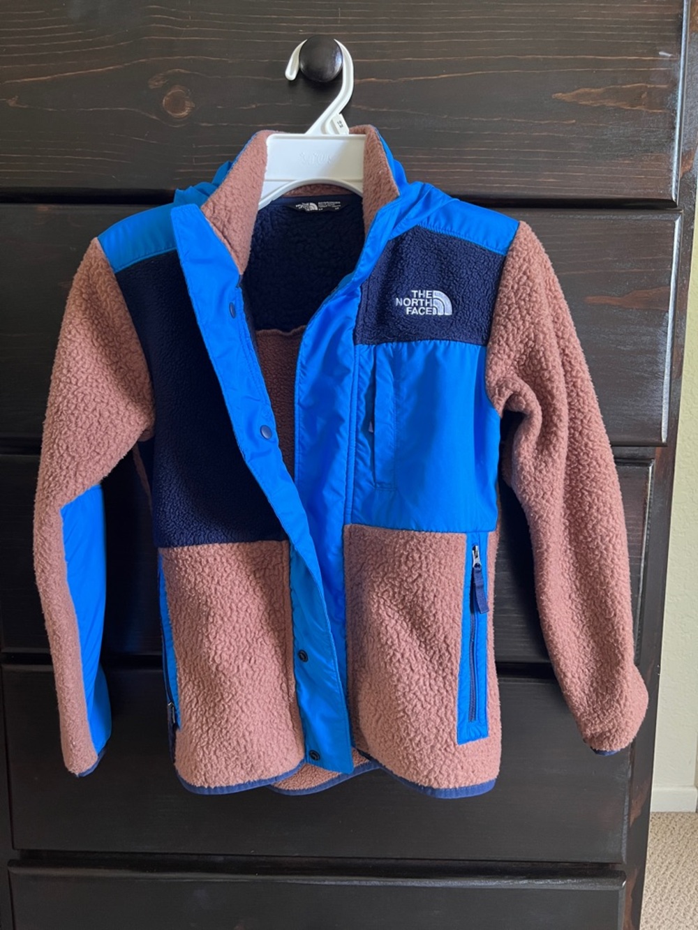 Boys/Girls The North Face Sherpa Fleece Jacket with Navy Accents